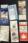 LOT OF 6 -  1980'S ASSORTED HOCKEY TICKET STUBS *1556