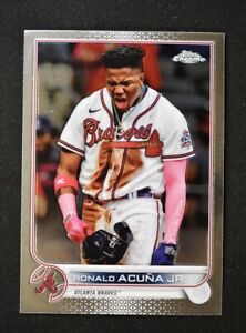 2022 Topps Chrome Base #165 Ronald Acuña Jr. - Atlanta Braves