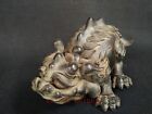 Rare Collection China Antique Bronze Carving Dragon Beast Statue Decoration Gift