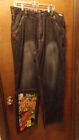 Fubu Harlem Globetrotters Mens Jeans 40x34 Platinum LE Black