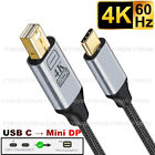 USB C to mini DP Cable USB C to Mini DisplayPort Cable 4K@60Hz Type C to MiniDP
