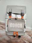 Coach Track Backpack In Colorblock Signature Canvas With Coach C8130