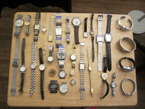 Large Watch Lot old watches old TIMEX old seiko GUESS OLD GITANO WATCH GRUEN OLD