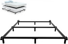 King Bed Frame, Heavy Duty Metal King Size Bed Frame for Boxspring and Mattress,