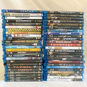 Huge Blu-ray Lot (50) Movies Action Adventure Drama Comedy Horror Kids 5 SEALED