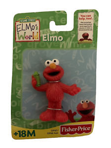 Elmo' World Elmo with Crayon Figure Fisher Price 2005 Sesame Street NEW