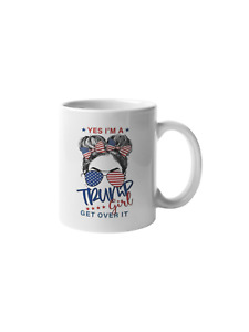 Trump Mug Girl Coffee Donald 2024 Cup Tumbler Funny Gift 11 oz  MAGA Gift