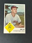 1963 Fleer Baseball #18 Don Lee EX Los Angeles Angels $15