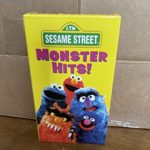 Monster Hits! VHS 1990 Sesame Street Songs Home Video Jim Henson Frank Oz Rare