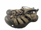 Keen Newport Mens Size 11 Brown Leather Waterproof Hiking Fisherman Sandals