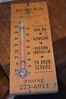 Antique Wall Thermometer WEST PENN OIL Company  SUMMIT NJ. - WORKS Apprx. 10