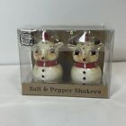 Johanna Parker Reindeer Salt And Pepper Shakers Christmas Decor 4”