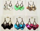 Lot of 6/12 pcs  winter shell color drop/dangle fashion wholesale earrings lot 4