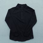 TASC Sweater Womens Extra Small Black Performance Stretch Pullover Zip Jogging