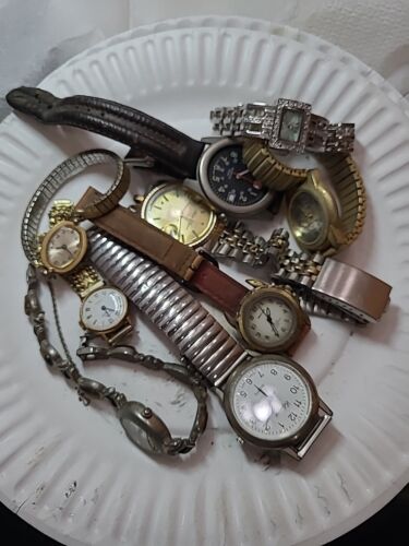 Lot 1: Vintage Used Watches As Found, As Is