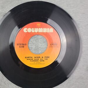 New ListingSoul disco R&B 45 RPM record : Earth wind & fire– where have all the flowers