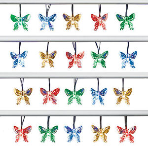 Solar Butterflies Decorative Outdoor String Lights