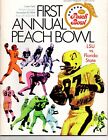 1968 First Annual Peach Bow; Football Program - LSU Tigers vs Florida St -  RARE