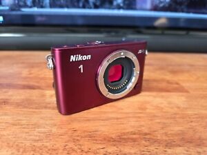 New ListingREAD Nikon 1 J3 14.2MP Red Camera Body ONLY + Bonus Lenses, Box, & Accessories