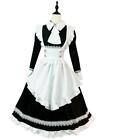Victorian Servant Housekeeper Dress Maid Apron Dress Headwear Cosplay Lolita