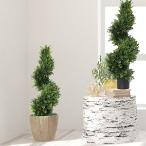 35'' Cedar Pine Artificial Topiary Tree Home Decor UV (Indoor/Outdoor) Retail