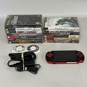 Sony PSP- God of War Ghost of Sparta 3001 Console w/Games WORKS/READ/FOR REPAIR