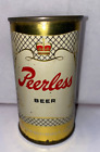 1956 PEERLESS Steel Flat Top Beer Can Brewed in Potosi, WI  Bottom Opened