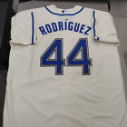 Julio Rodriguez #44 Seattle Mariners Cream Cool Base Jersey.