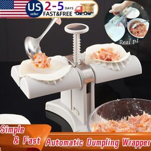 Household Double Head Automatic Dumpling Maker Mould Dumpling Wrapper Tools USA