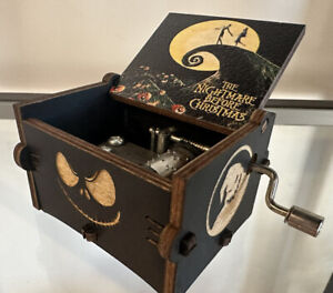 The nightmare Before Christmas Music Box plays theme song jack New Wooden
