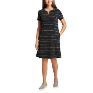 Ellen Tracy Ladies' V-Notch Relaxed Knit Dress with Pockets L32