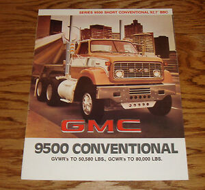 Original 1977 GMC 9500 Conventional Sales Brochure 77 Heavy Truck