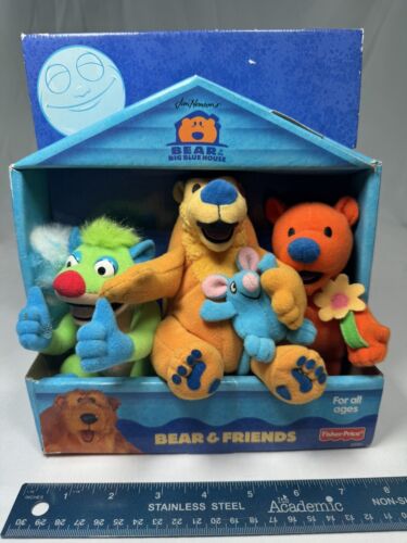 NEW Bear in the Big Blue House Plush 1999 Fisher Price Bear & Friends Box