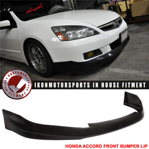 Fits 06-07 Honda Accord Coupe HFP Style Front Bumper Lip Spoiler Unpainted PU (For: 2007 Honda Accord)