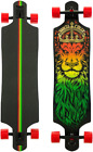 Santa Cruz Lion God Rasta Drop Thru Cruzer Freeride Longboard Deck Complete 40