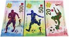 3 banknotes FIFA World Cup 2022 Qatar souvenir Commemorative banknotes ~ UnCB