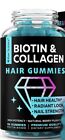 Hair growth vitamins biotin collagen B7 vitamin gummies hairs nails skin hair