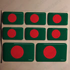 Sticker Bangladesh Resin Domed Stickers Bangladesh Flag 3D Vinyl Adhesive Decal