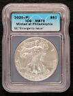 2020 P Silver Eagle -- MS70 Emergency Issue