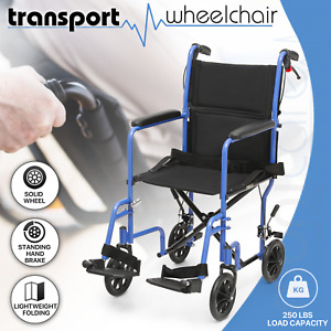 [FDA APPROVED]Foldable Lightweight Transport Wheelchair w/8