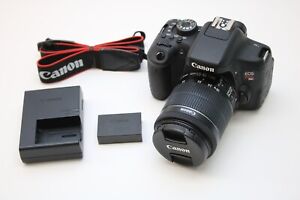 Canon EOS Rebel T6i DSLR EF-S 18-55mm f/3.5-5.6 Lens ( Shutter count only 4079 )