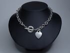 Authentic Tiffany & Co. Sterling Silver Return to Tiffany Heart Toggle Necklace
