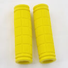 Yellow Comfy Soft  Non-Slip Rubber Bike Handle Cover End Grips (1 Pair)