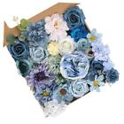 Artificial Flowers Combo Box Set Flowers Fake Wedding Flowers Bulk Dusty Blue