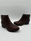 NWOB Sorel Danica Womens Brown Leather Ankle Boots Size 9.5