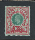 NATAL 1908-09 10s GREEN & RED/GREEN MINT SG 170 CAT £140