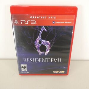 Resident Evil 6 Greatest Hits (Sony PlayStation 3 PS3, 2012) w/ Insert - Tested