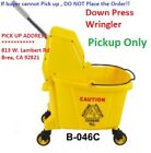 Commercial Mop Bucket Wringer 24L 25- qt Yellow Down Press -pick up Only
