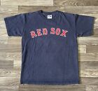 Vintage Majestic Boston Red Sox Jason Varitek Shirt Men’s Large Blue #33 MLB