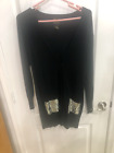 Women's Black Long Sweater Size M